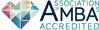 Logo for AMBA med henvisning til organisationens hjemmeside.