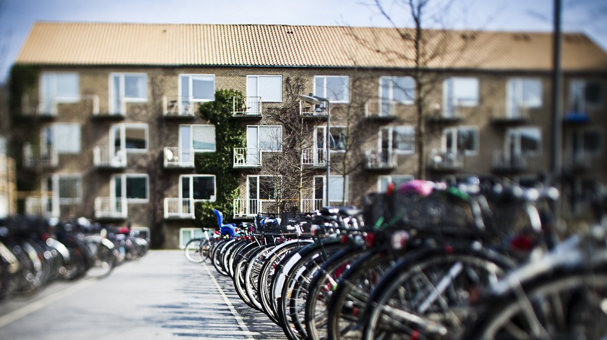 Dormitories on campus at Aarhus University.